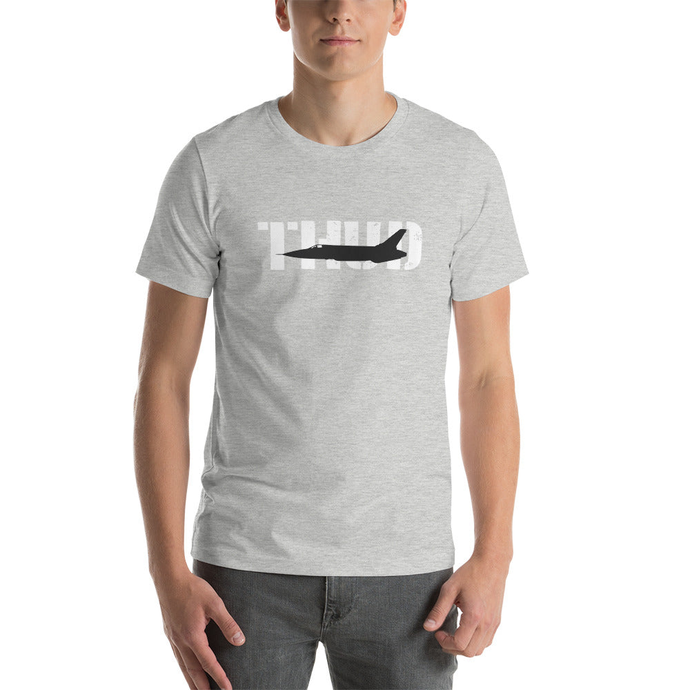 F-105 "Thud" Short-Sleeve Unisex Premium T-Shirt | Bella + Canvas 3001 - I Love a Hangar