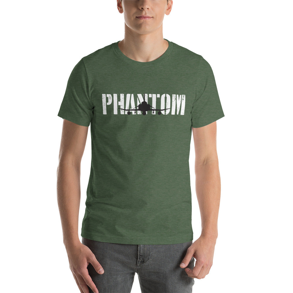 F-4 Phantom Short-Sleeve Unisex Premium T-Shirt | Bella + Canvas 3001 - I Love a Hangar