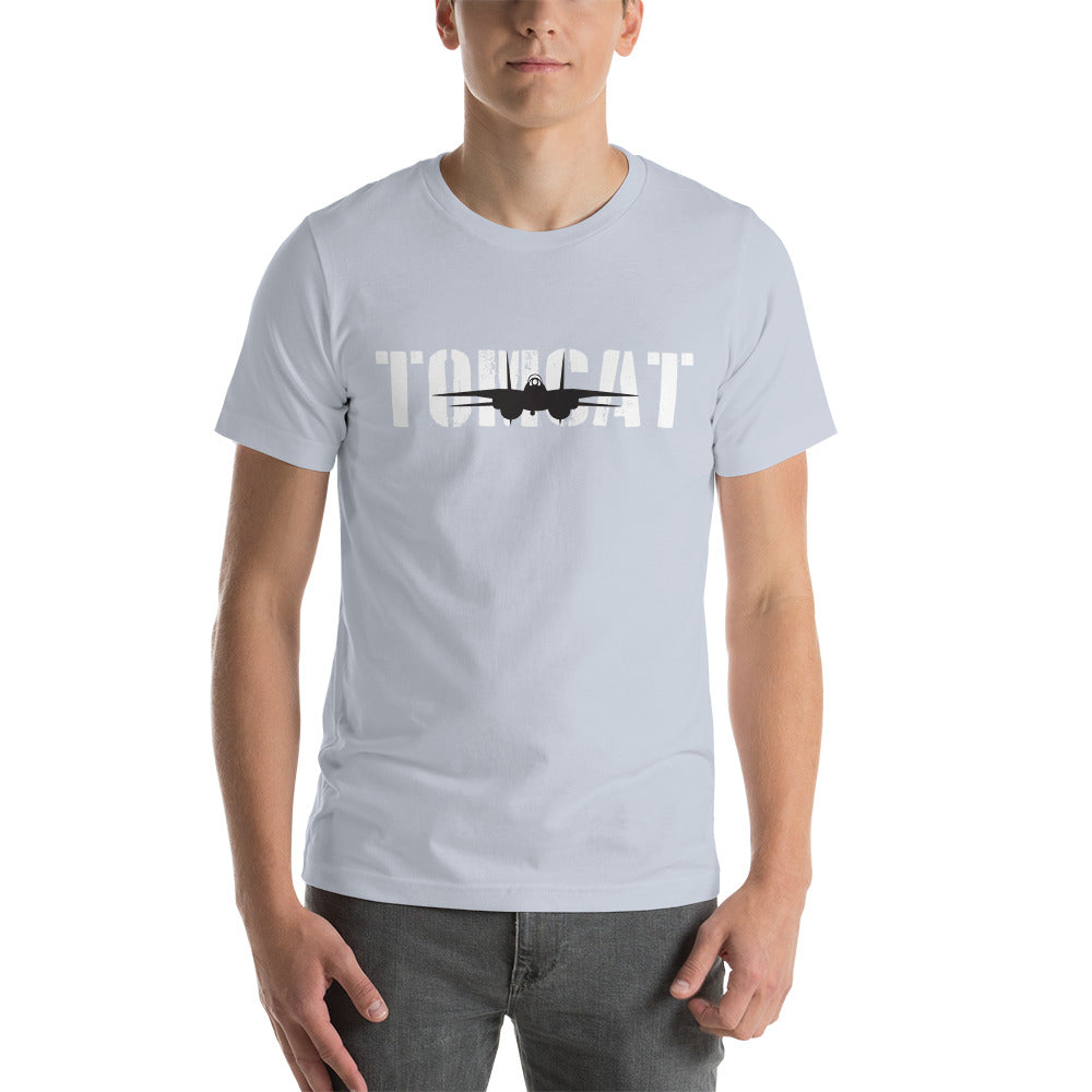 F-14 Tomcat Short-Sleeve Unisex T-Shirt Unisex Premium T-Shirt | Bella + Canvas 3001 - I Love a Hangar