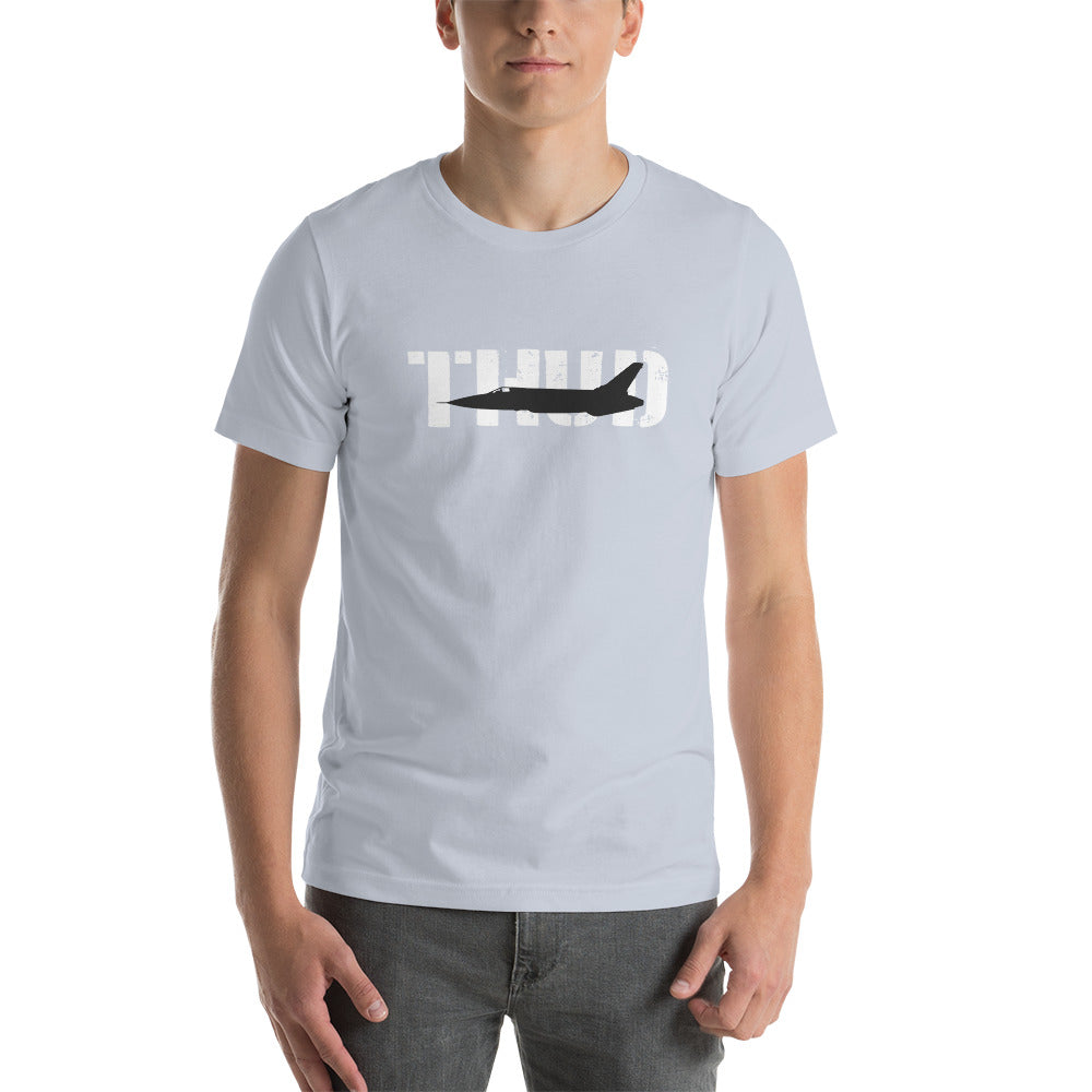F-105 "Thud" Short-Sleeve Unisex Premium T-Shirt | Bella + Canvas 3001 - I Love a Hangar