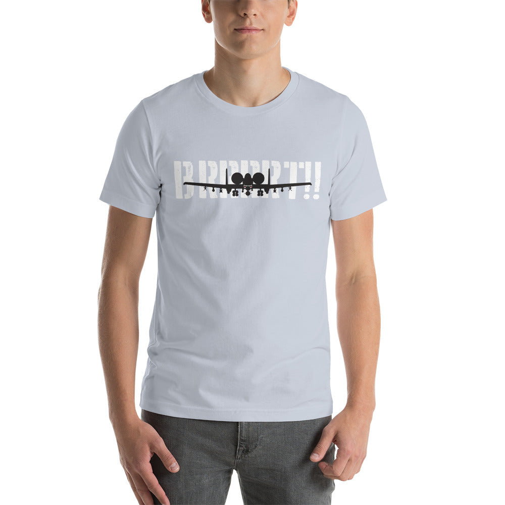 A-10 BRRRRT!! Short-Sleeve Unisex Premium T-Shirt | Bella + Canvas 3001 - I Love a Hangar