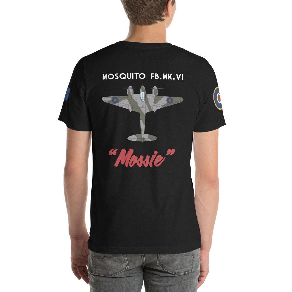 DH.98 Mosquite FB Mk. VI Short-Sleeve Unisex T-Shirt - I Love a Hangar