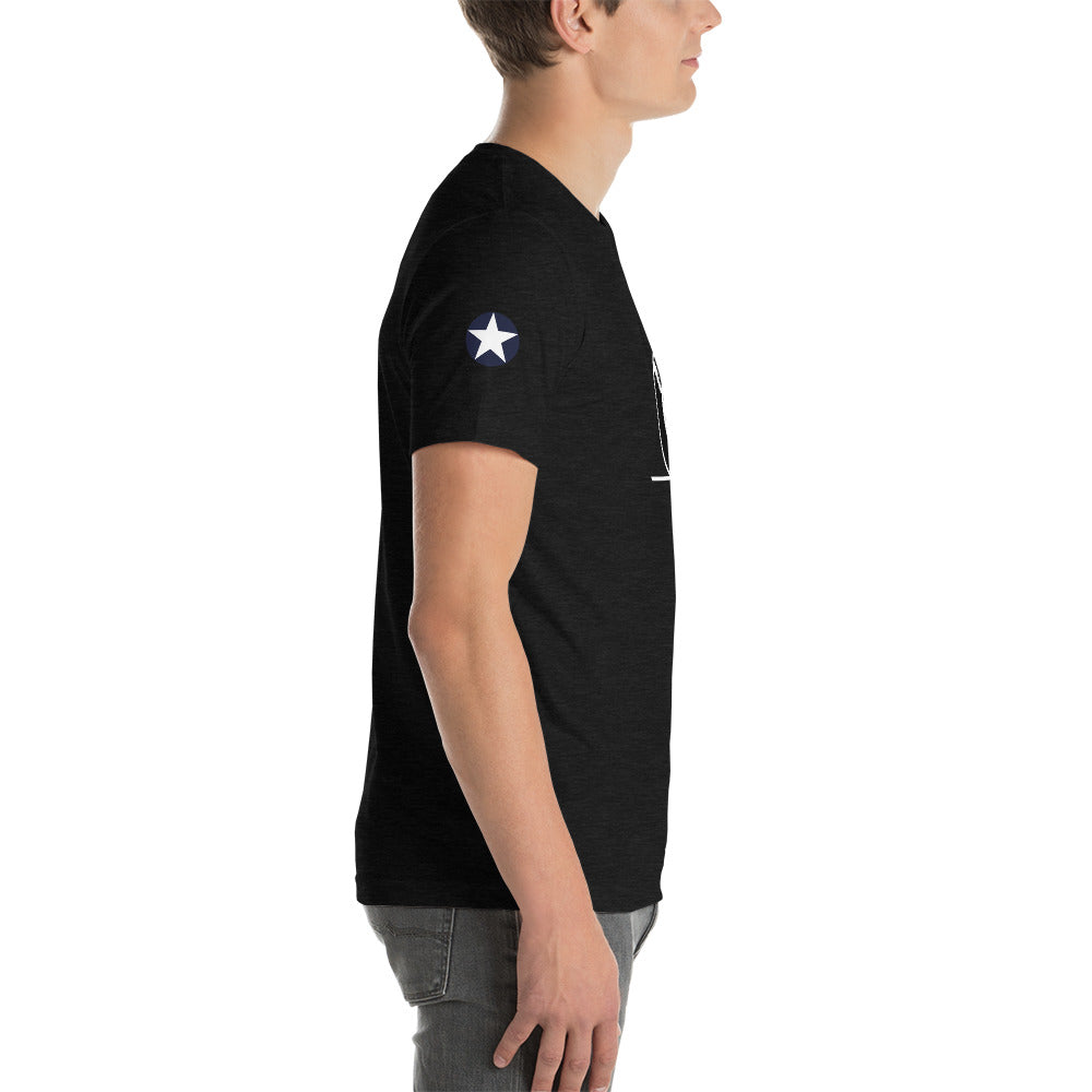 B-24 "Eight Ball" 41-23714 Short-Sleeve Unisex T-Shirt - I Love a Hangar