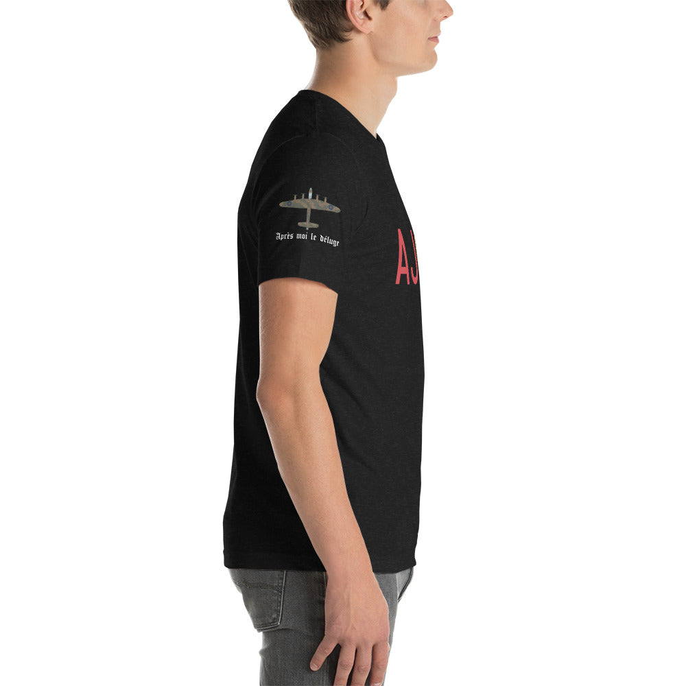 Avro Lancaster "AJ-H" Short-Sleeve Unisex T-Shirt - I Love a Hangar