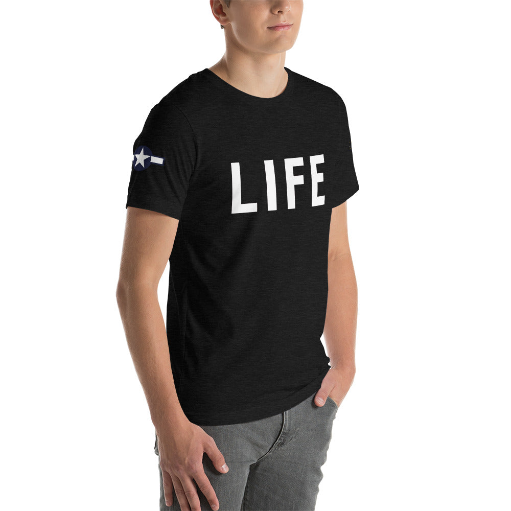 B-24 "LIFE" 42-52728 Short-Sleeve Unisex T-Shirt - I Love a Hangar