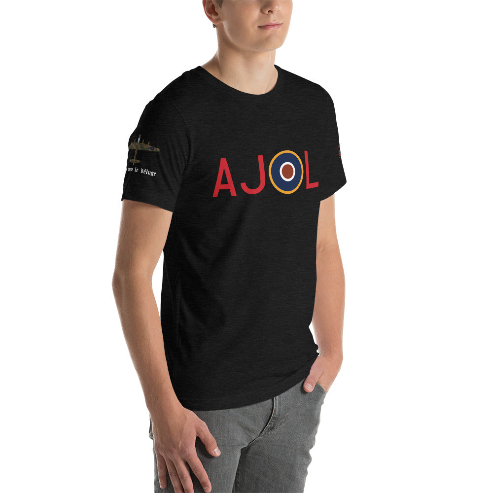 Avro Lancaster "AJ-L" Short-Sleeve Unisex T-Shirt - I Love a Hangar