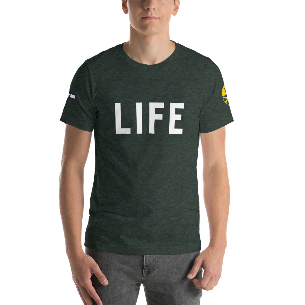 B-24 "LIFE" 42-52728 Short-Sleeve Unisex T-Shirt - I Love a Hangar