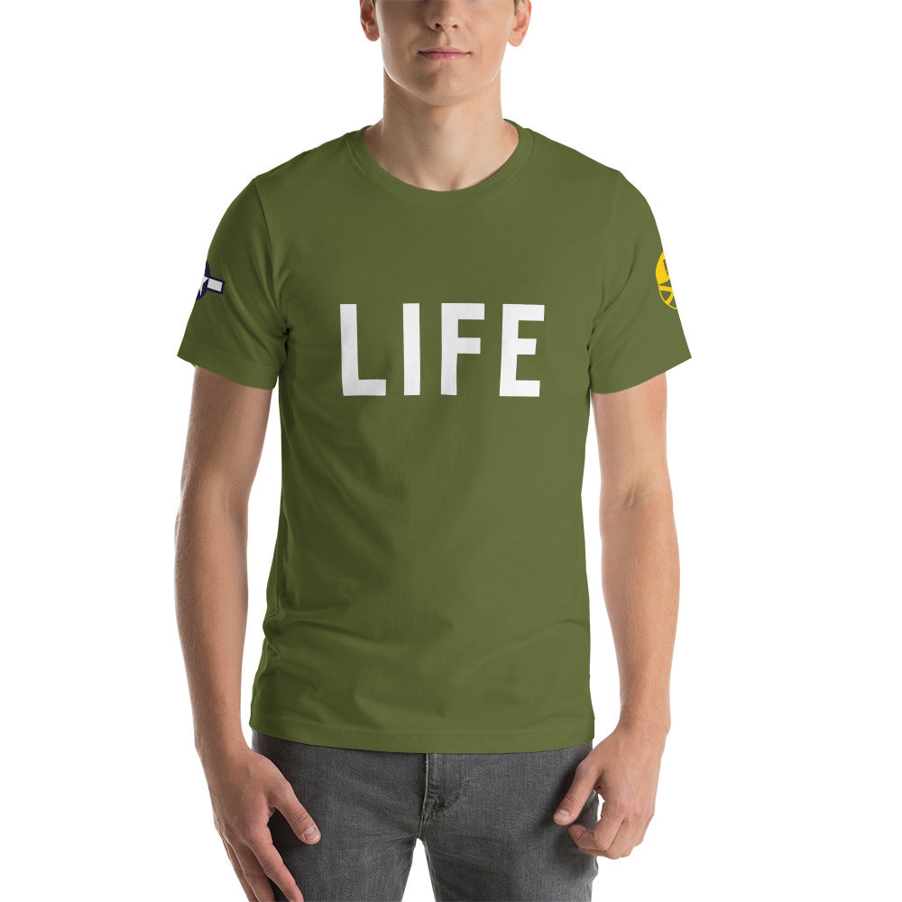 B-24 "LIFE" 42-52728 Short-Sleeve Unisex T-Shirt - I Love a Hangar