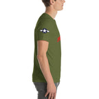 P-38 "Pudgy V" Short-Sleeve Unisex T-Shirt - I Love a Hangar