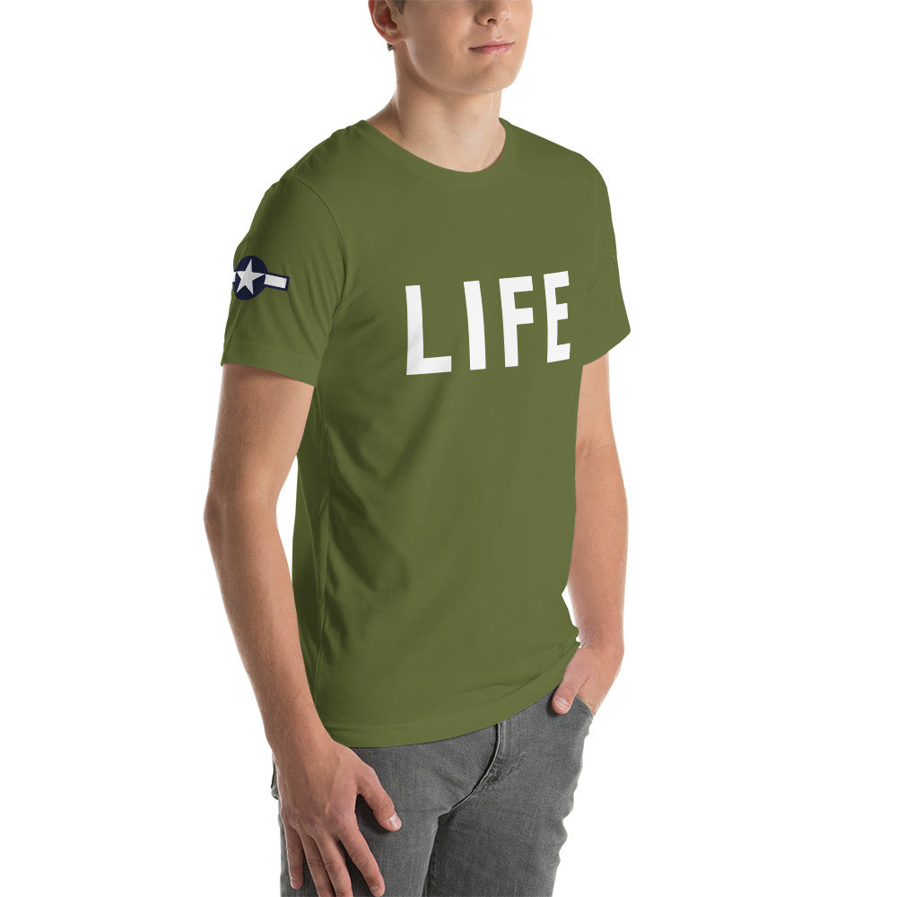 B-24 "LIFE" 42-52728 Short-Sleeve Unisex T-Shirt - I Love a Hangar