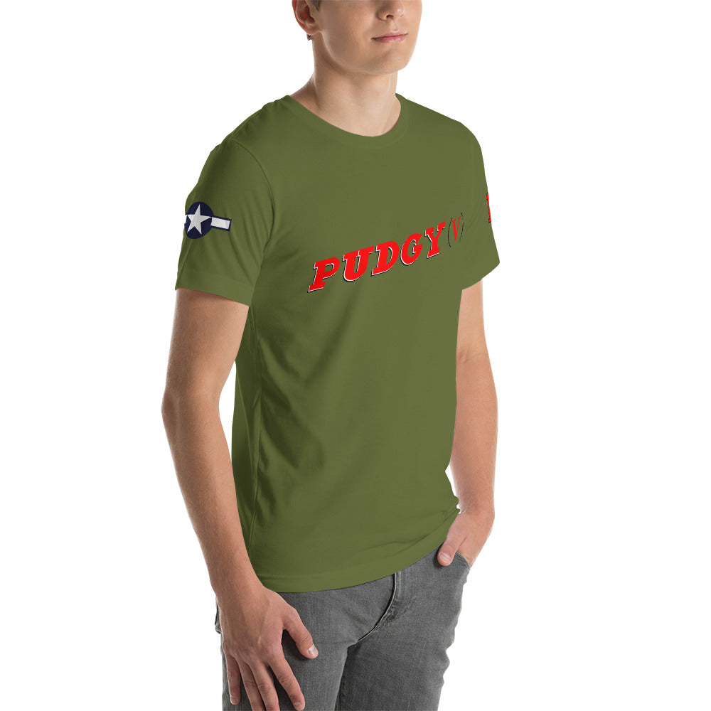 P-38 "Pudgy V" Short-Sleeve Unisex T-Shirt - I Love a Hangar